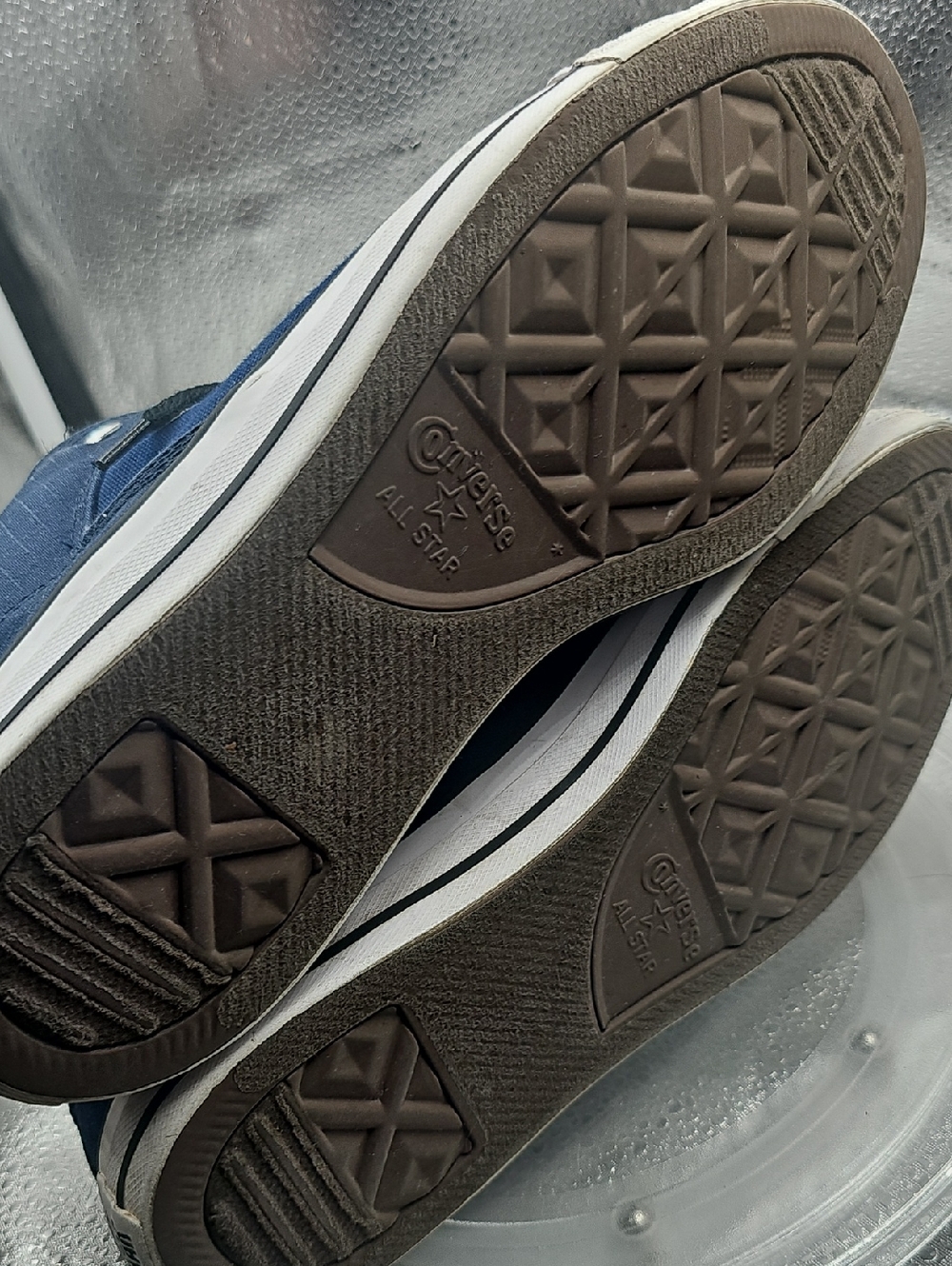 O All Stars Blue And White Converse - Picture 6 of 6
